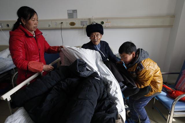 84-year-old father and 13-year-old son