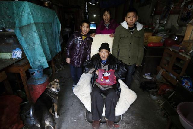 84-year-old father and 13-year-old son