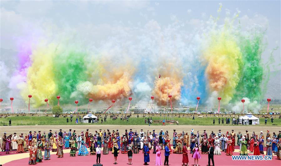 Nadam Fair held to celebrate harvest with sports in Inner Mongolia