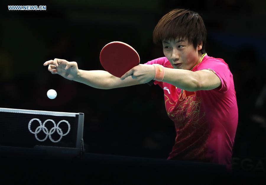 Ding Ning wins gold of women's singles final of table tennis