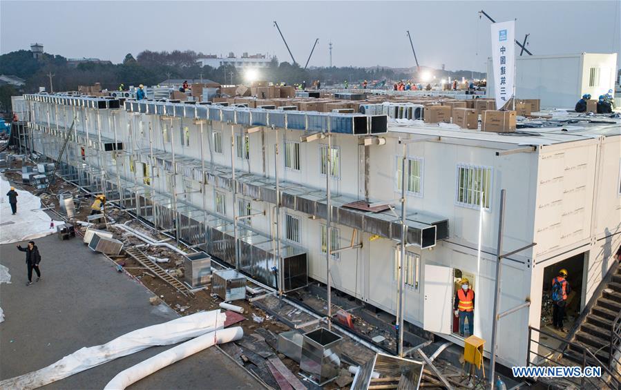 Construction of Huoshenshan Hospital to be completed Sunday