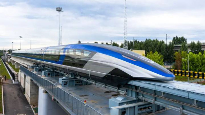 worlds first 600 km/h high-speed maglev train rolls off