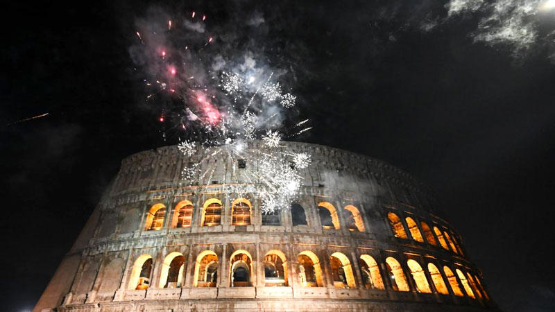 Fireworks seen during New Year celebration across world