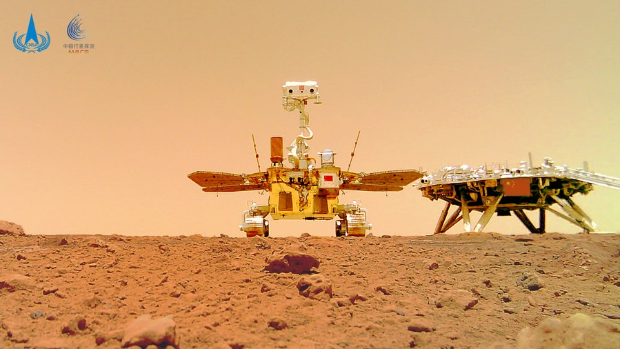 El rover chino de Marte descubre cuñas irregulares debajo del Planeta Rojo