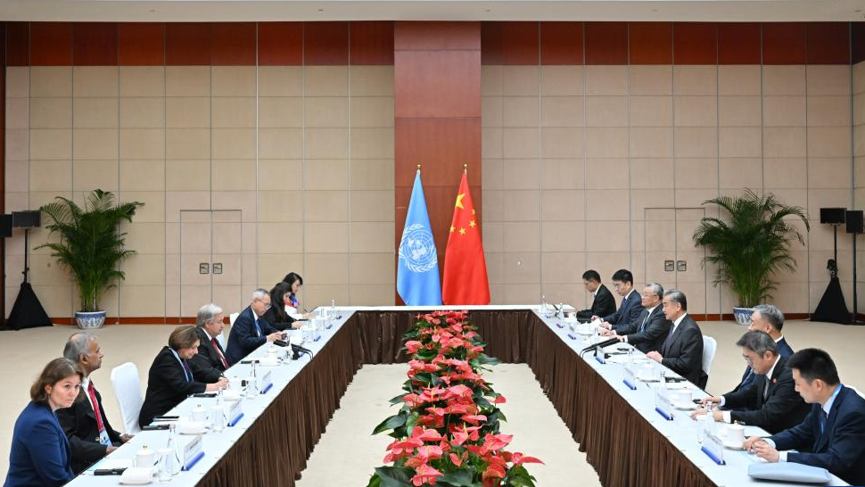 Chinese FM meets UN chief