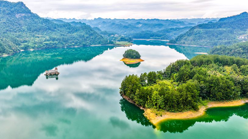 Scenery of Xiaonanhai wetland nature reserve in China's Chongqing