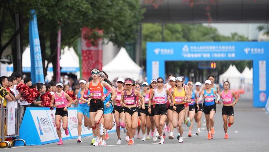 Highlights of marathon event at 15th National Games