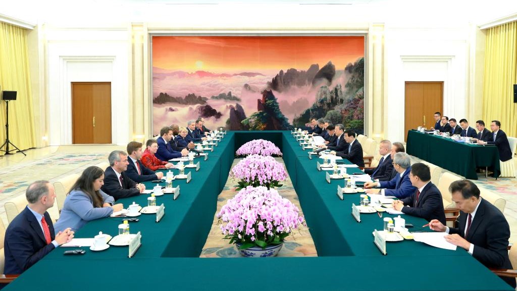 China's top political advisor meets German Social Democratic Party delegation