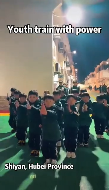 Youth train with power