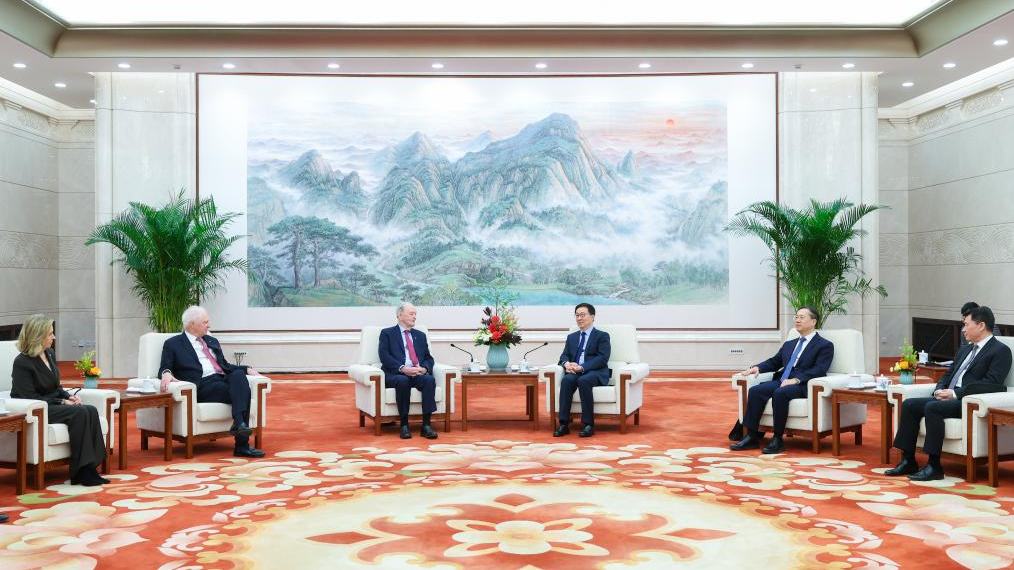 Chinese VP meets former Canadian PM