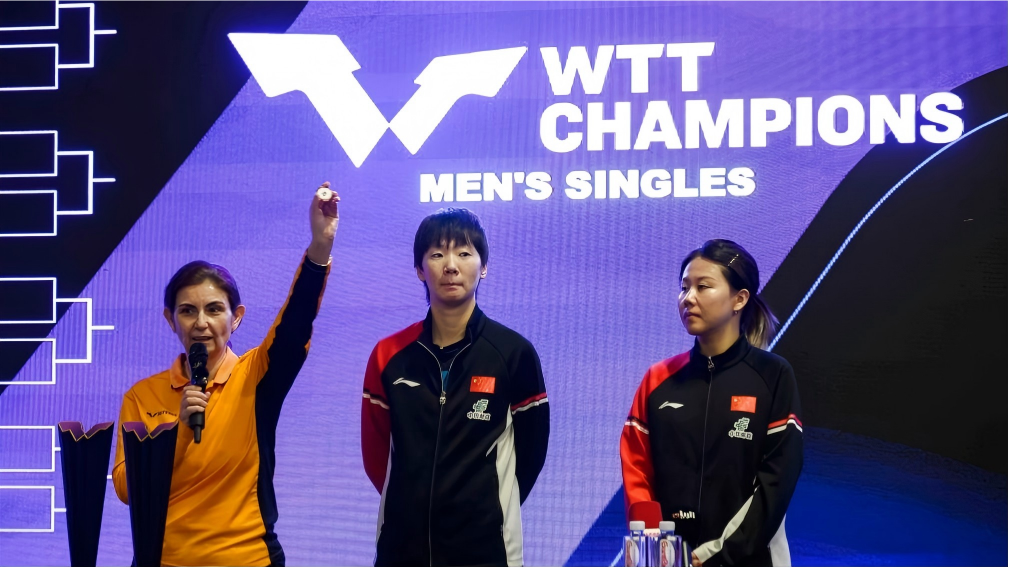 Women's singles draw ceremony of WTT Champions Doha 2026 held in Qatar