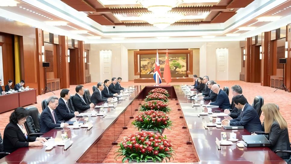 China's top legislator meets with British PM