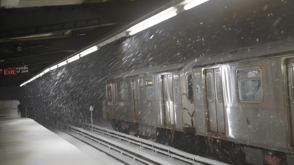 New York City mayor issues travel ban amid storm