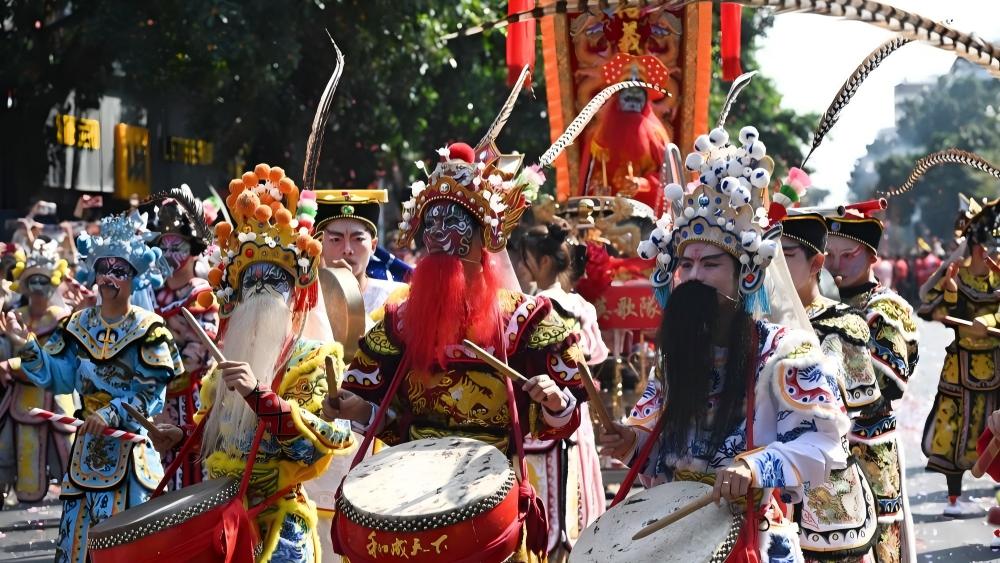 Chenghuang temple fair held in Jieyang, China's Guangdong