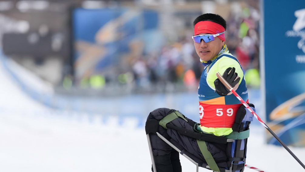 In pics: final match of men's 10km interval start sitting of Para Cross-Country Skiing at Milan-Cortina 2026 Paralympic Winter Games