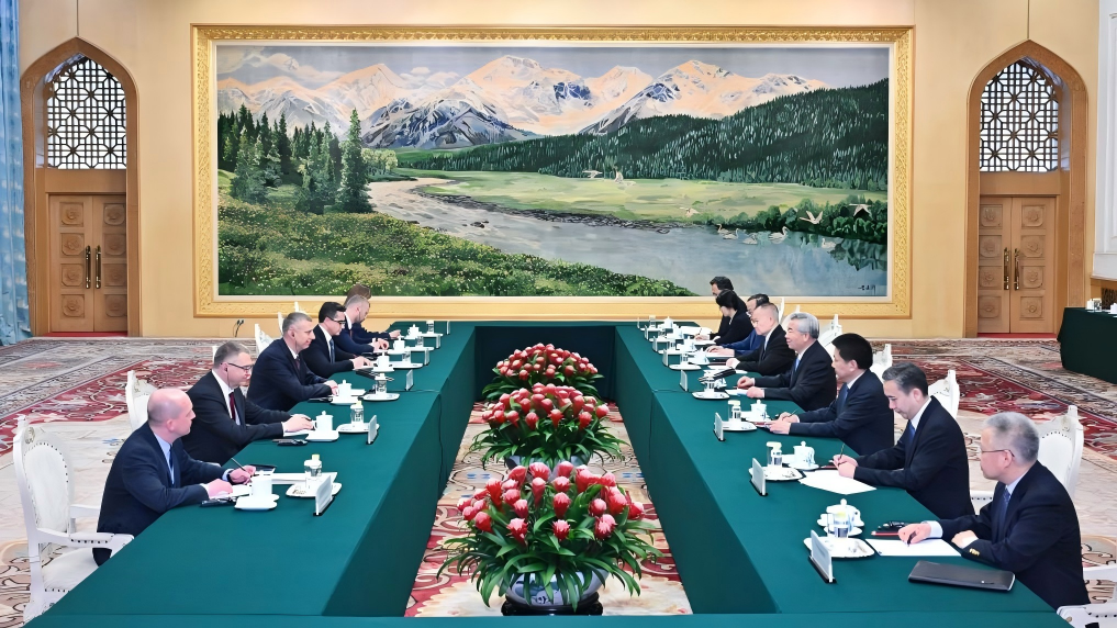 Senior CPC official meets Belarusian delegation