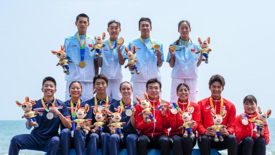 6th Asian Beach Games in Sanya: 4x mixed relay of aquathlon event