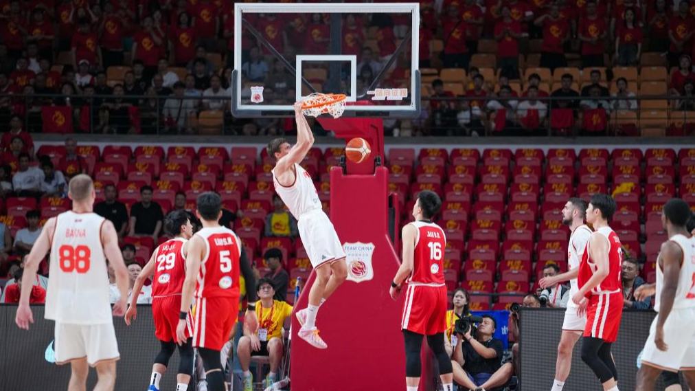Men's basketball friendly match: China vs. Serbia