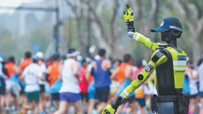 Meet China's first robot traffic police squad