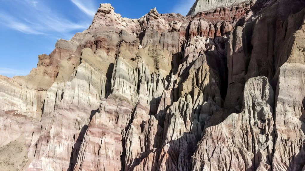 View of geopark in Zhangye, NW China's Gansu