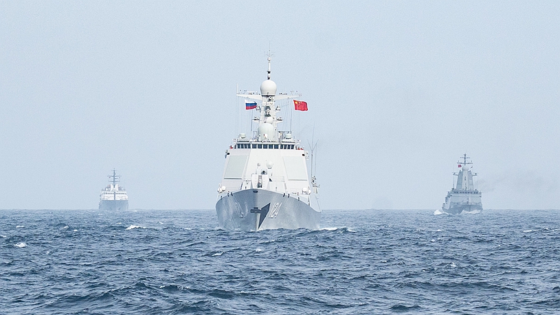 China, Russia wrap up joint naval exercise
