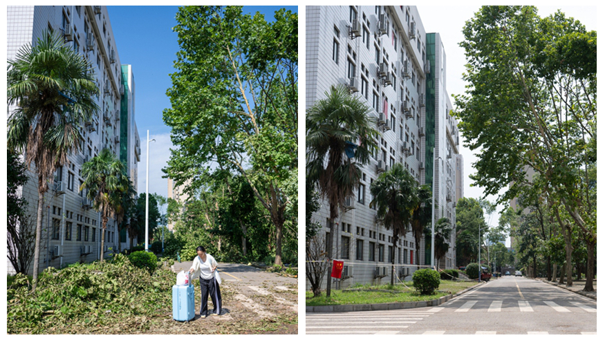 Restoration work continues after tornado hits Huanggang, China's Hubei