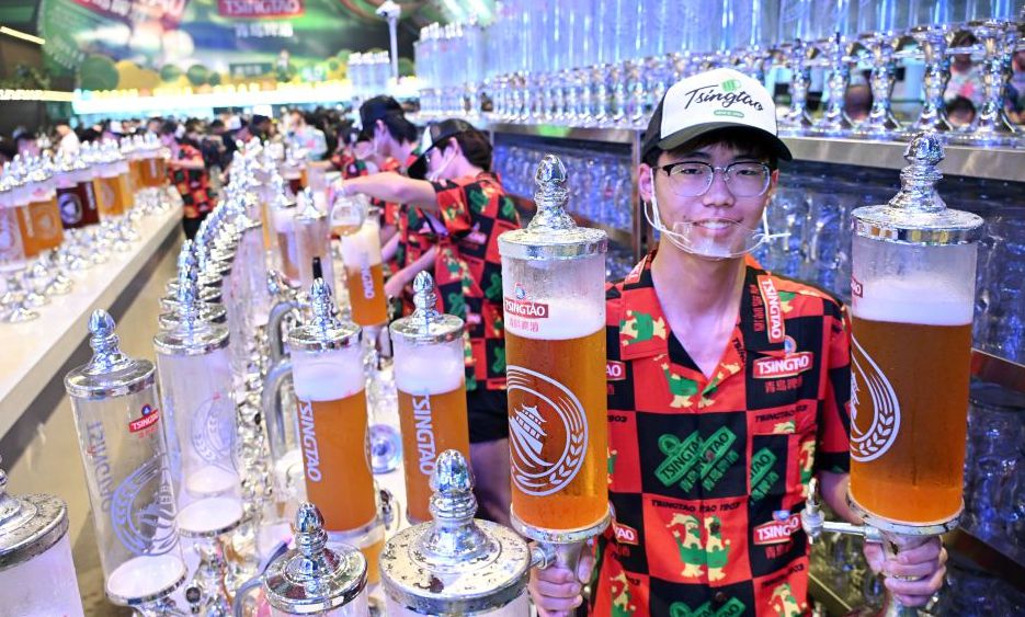 36th Qingdao International Beer Festival opens in east China's Shandong