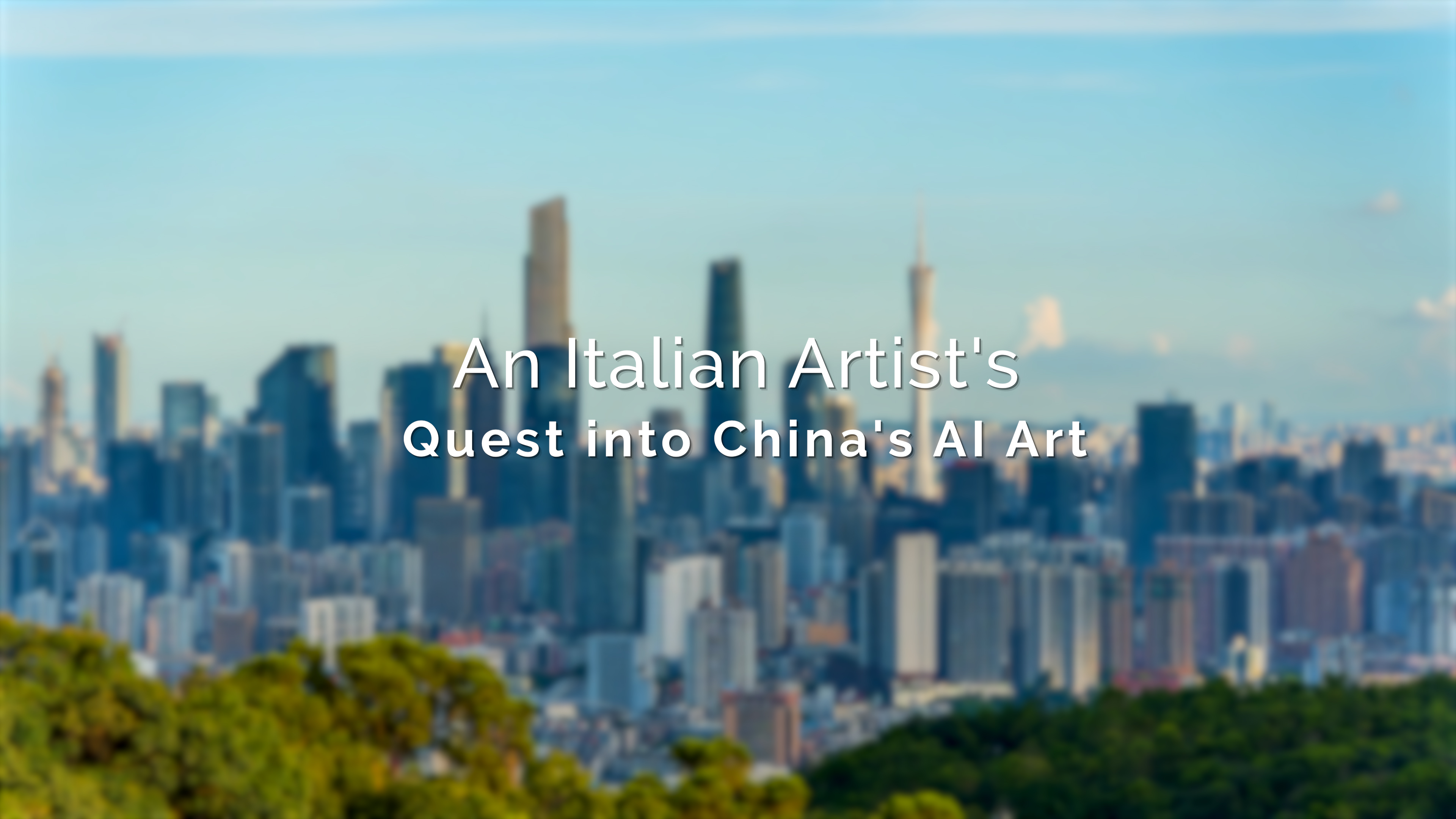 An Italian artist's quest into China's AI art