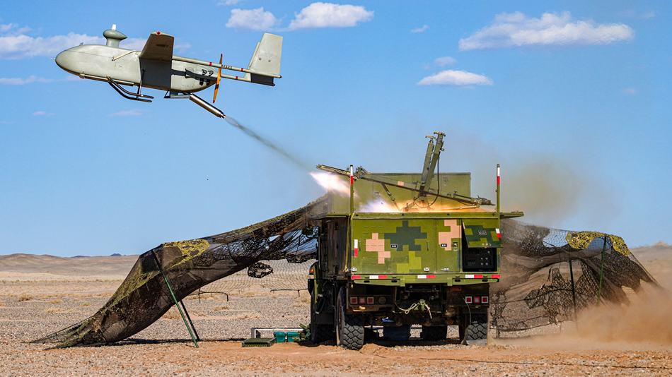 KVB-001 reconnaissance UAV soars into sky
