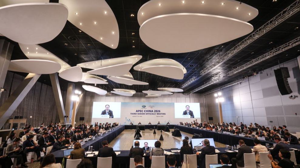 Opening session of Third Senior Officials' Meeting of APEC China 2026 held in Dalian