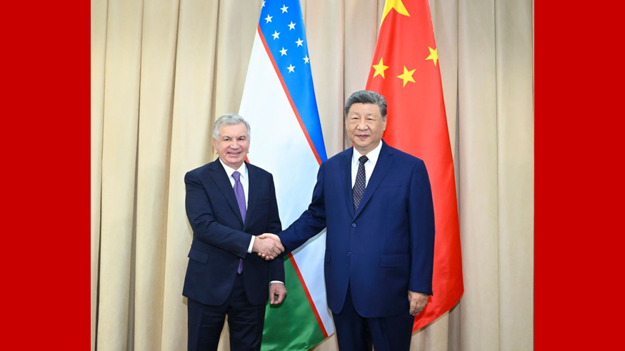 Xi says China ready to work with Uzbekistan to usher in new "golden decade" for bilateral relations