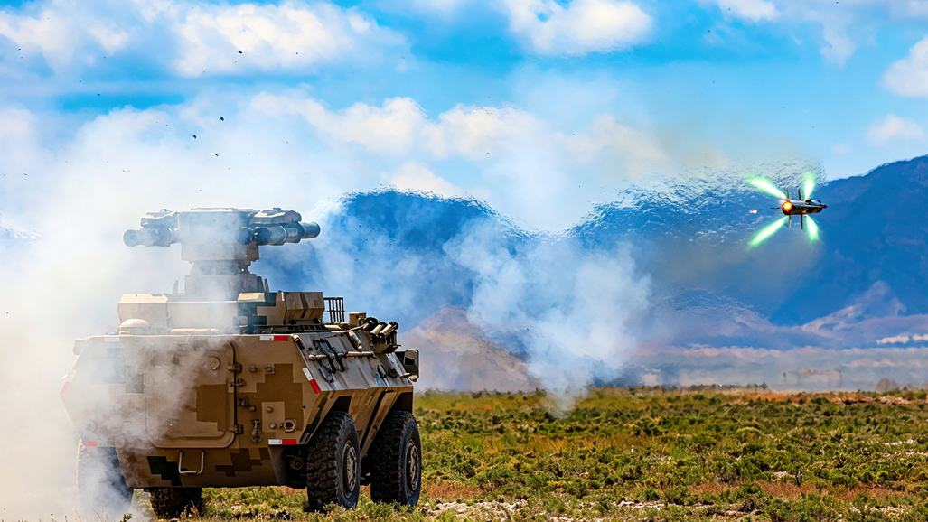 HJ-9 anti-tank missile system fires in training