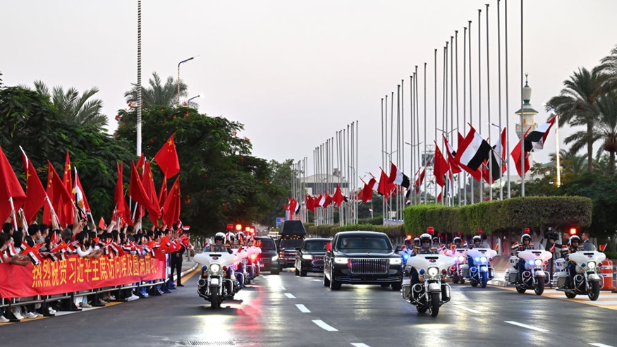 Xi leaves Egypt after state visit