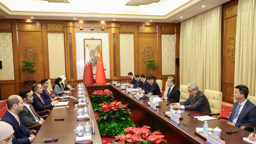 China's top diplomat holds talks with Qatari PM