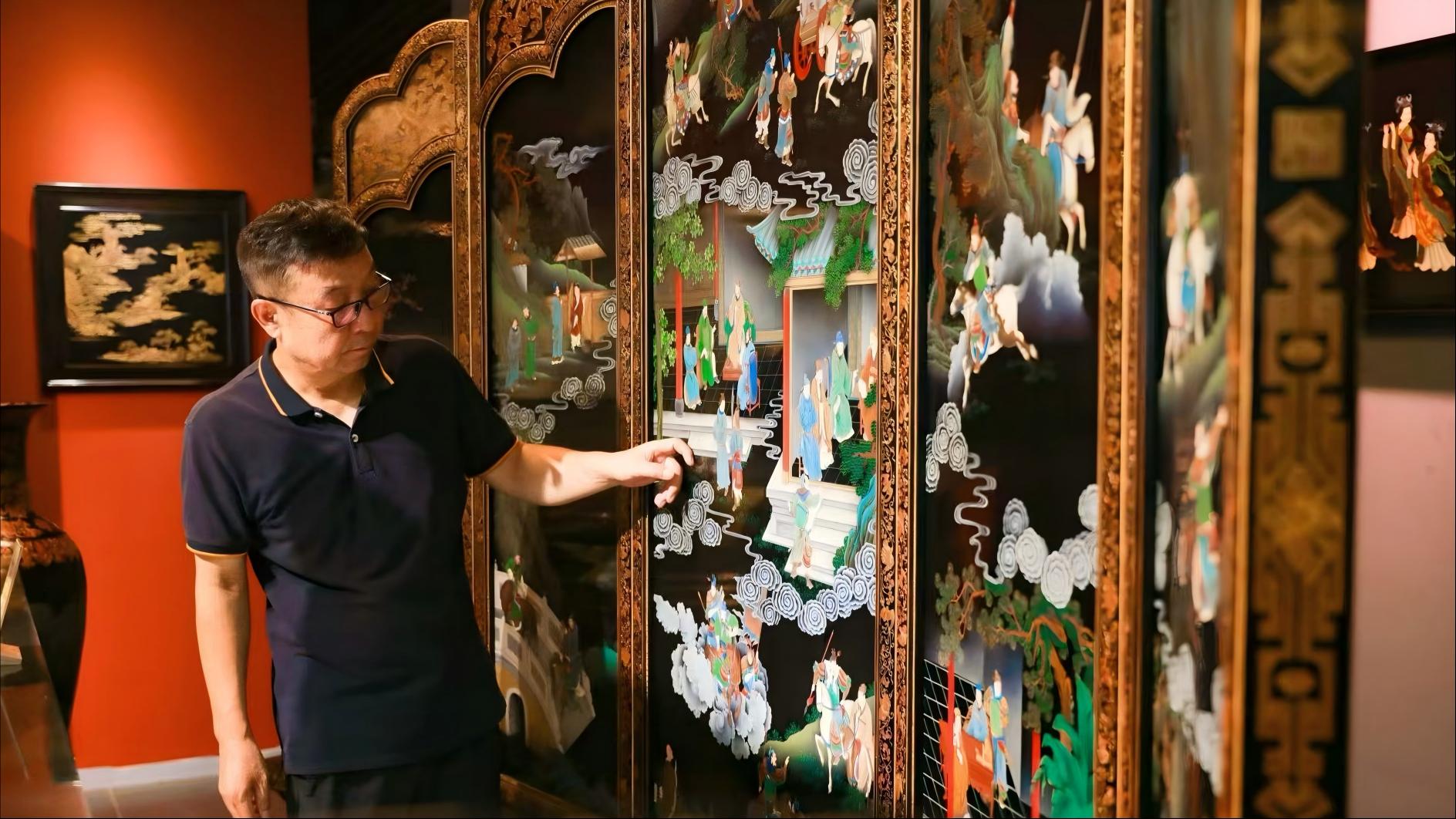 Polished lacquerware well inherited in N China's Shanxi
