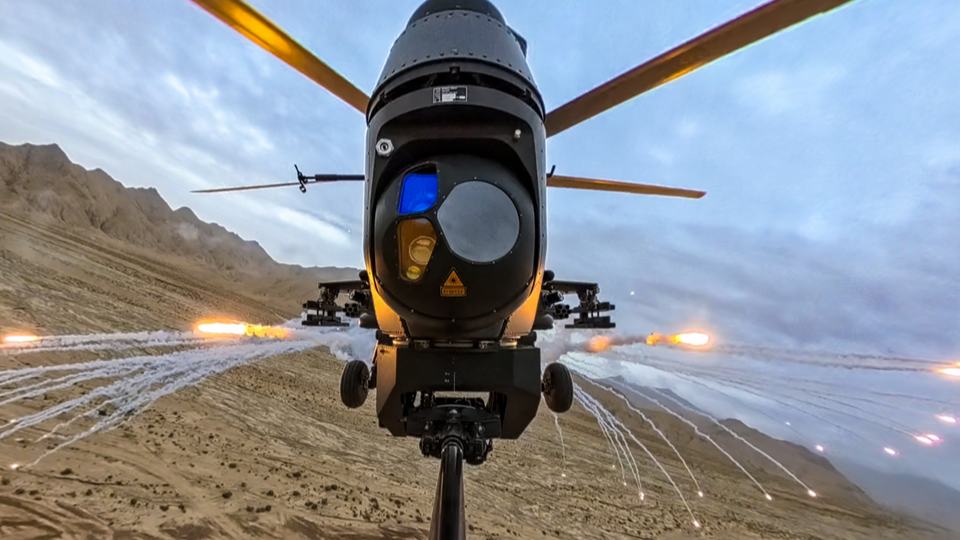 Attack helicopters in assault training
