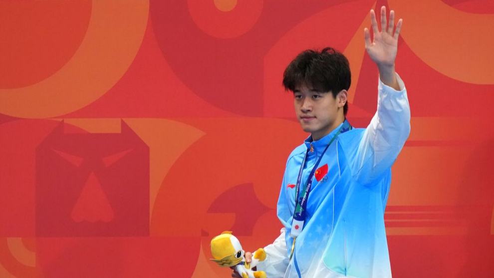 China's Pan defends 100m freestyle swimming title at Aichi-Nagoya Asian Games