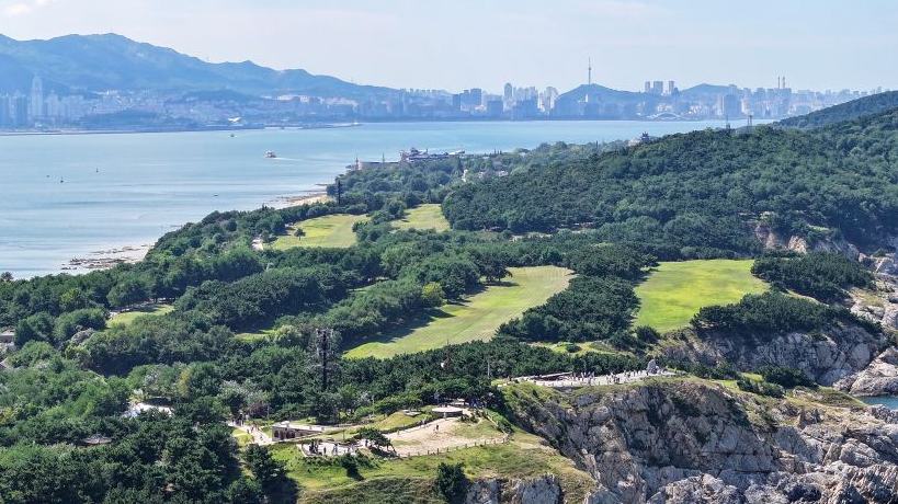 A glimpse of Liugong Island in Weihai, China's Shandong