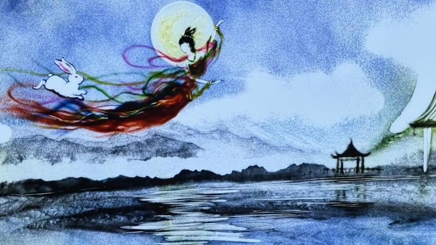 Intricate sand art tells Mid-Autumn Festival stories