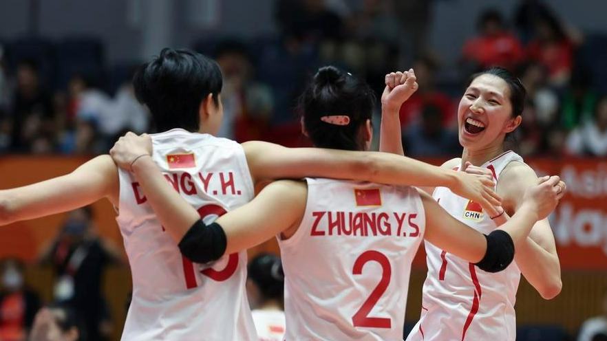 China beats Japan to lift 10th Asian Games women's volleyball crown