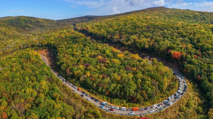 Autumn scenery of China's Heilongjiang