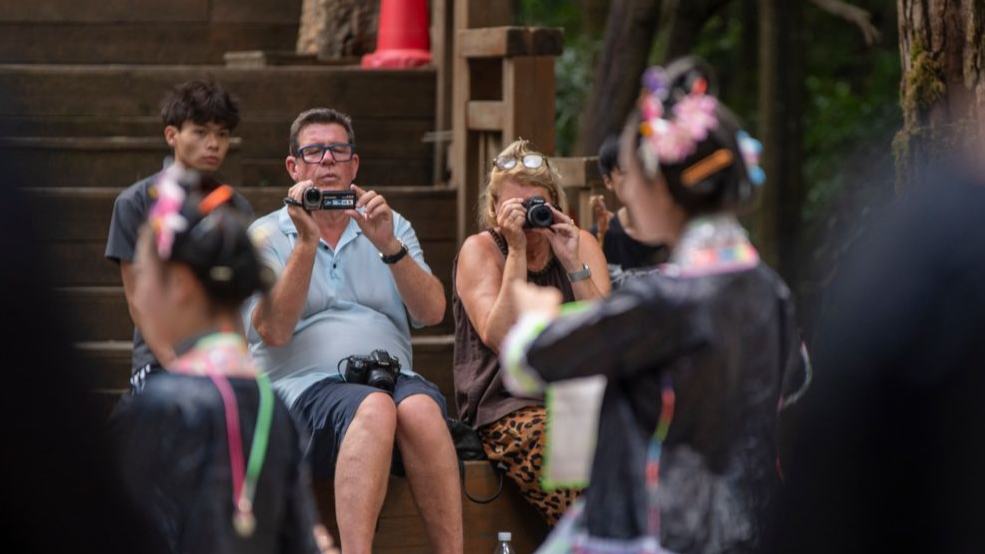 Basha Village in China's Guizhou draws tourists with charming scenery and folk customs