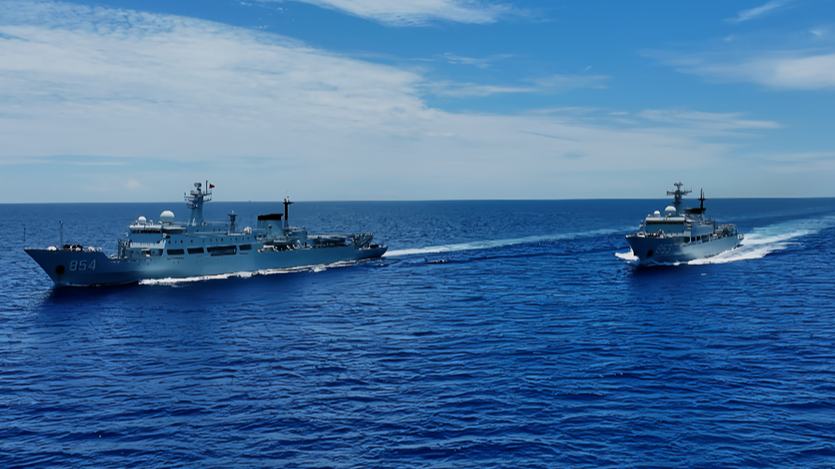 Test ships in training