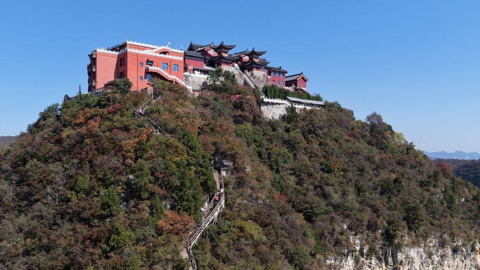 Scenery of Yuntai Mountain scenic spot in China's Henan