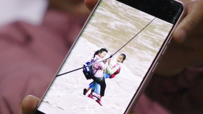 Farewell to the zipline! Two Nujiang sisters cross into a new life