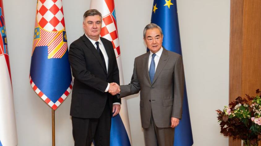 Croatian president meets Chinese FM, pledges to strengthen bilateral cooperation