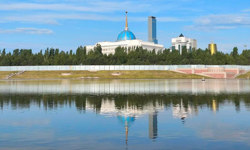 This photo taken on June 14, 2025 shows the Ak Orda Presidential Palace in Astana, Kazakhstan. Photo: Xinhua
